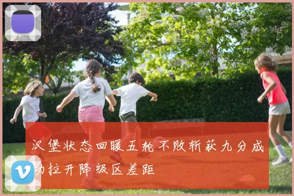 汉堡状态回暖五轮不败斩获九分成功拉开降级区差距
